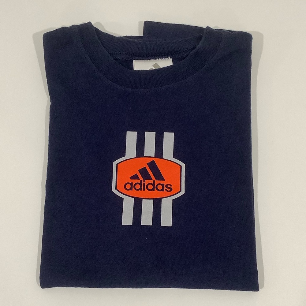 Boys Navy Blue Adidas Muscle Tank Top Size M
